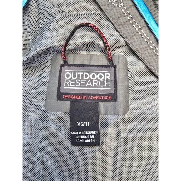 Outdoor Research Rain Jacket Womens XS Gray Helium II Waterproof Hood Outdoor - Picture 4 of 7